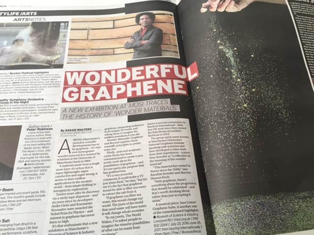Graphene feature in the Manchester Evening News