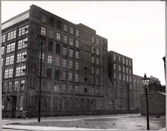Picture for General Election Prelim, 1955, White, Daily Herald Archive, ©National Media Museum Exterior views of the Jackson St. Spinning mill, off London Rd, Manchester.